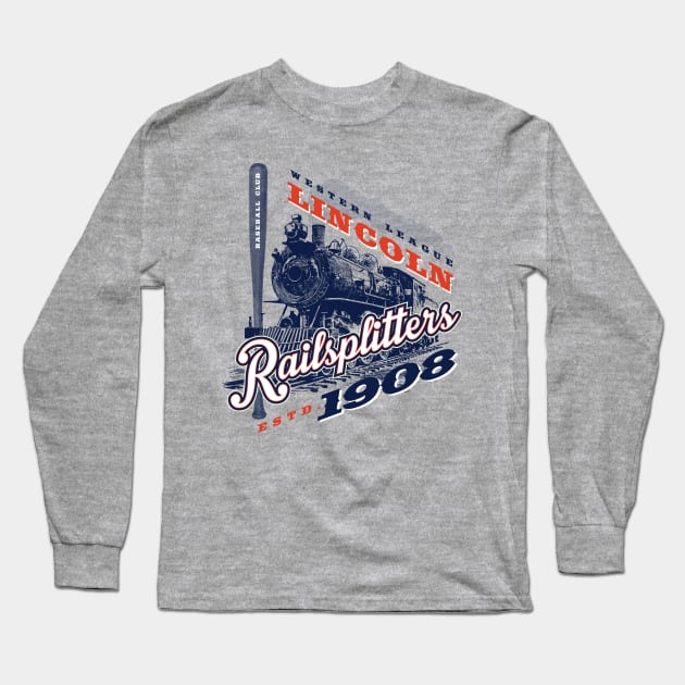 Lincoln Railsplitters Long Sleeve T-Shirt by MindsparkCreative